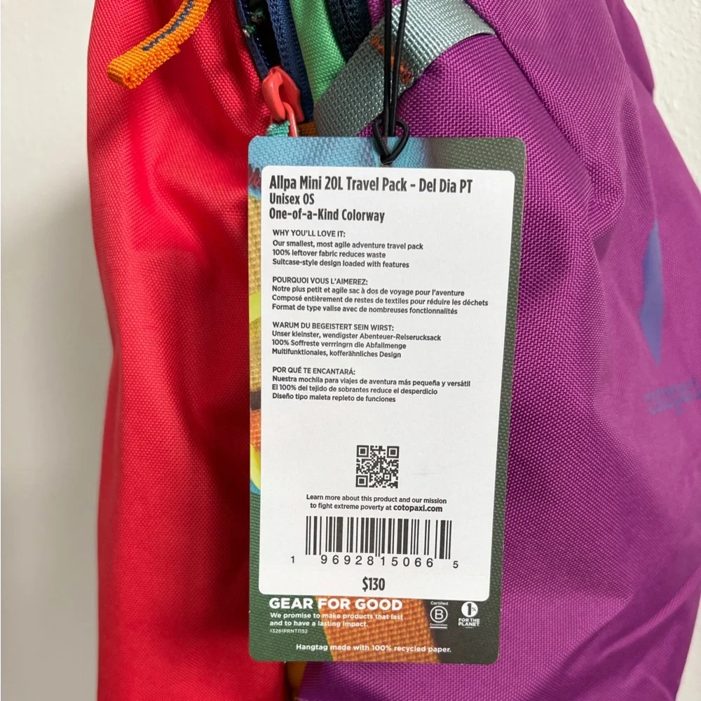 Cotopaxi Allpa Mini 20L Travel Pack Del Día - Picture 2 of 15